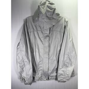 LL Bean Green Hooded Rain Jacket Windbreaker. Womens XL